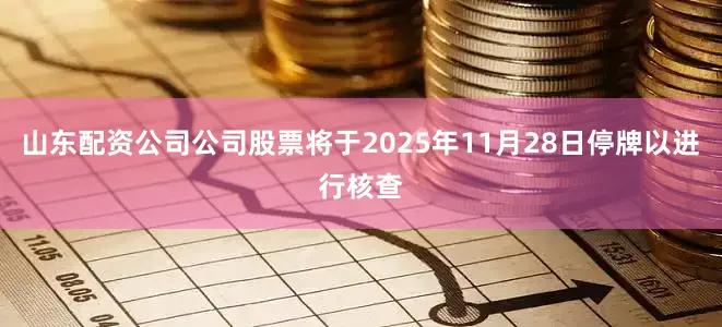 山东配资公司公司股票将于2025年11月28日停牌以进行核查